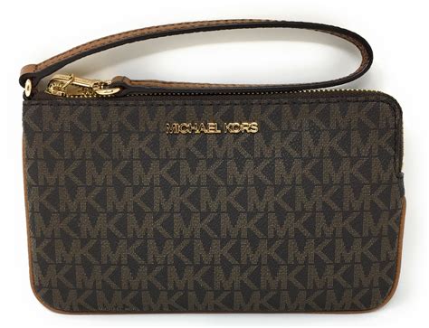 michael kors wristlet wallet brown|mk wallet outlet.